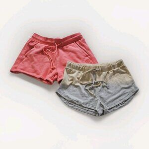 Shorts Womens M Lot of 2 Champion Reverse Weave Anthro Maronie Pockets Knit Boho